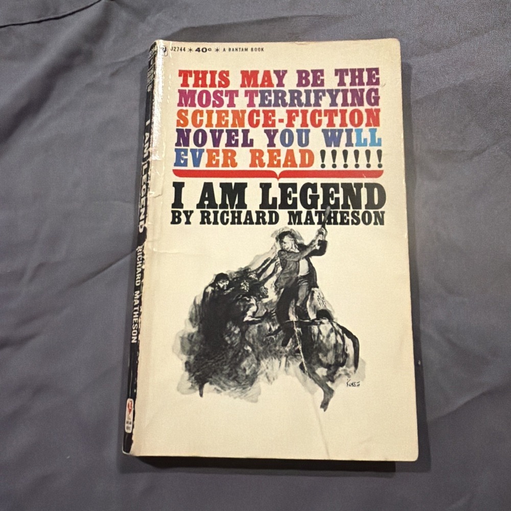I Am Legend Richard Matheson First Bantam Edition Thriller Vampire Apocolypse